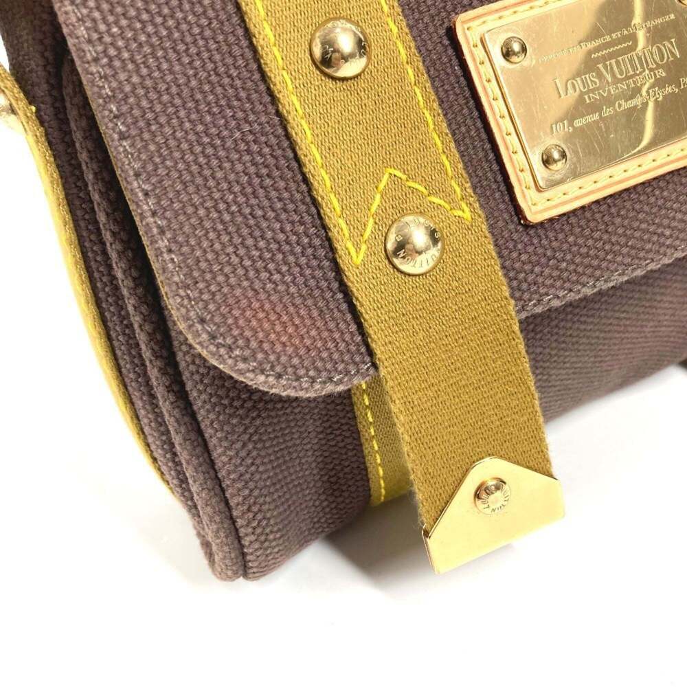 LOUIS VUITTON Brown Canvas Pochette Shoulder Bag - Picture 9 of 16